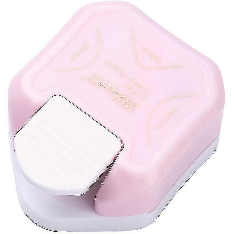 Corner Punch, Three-in-one Protractor, Multi-angle Corner, Corner Cutter (pink)