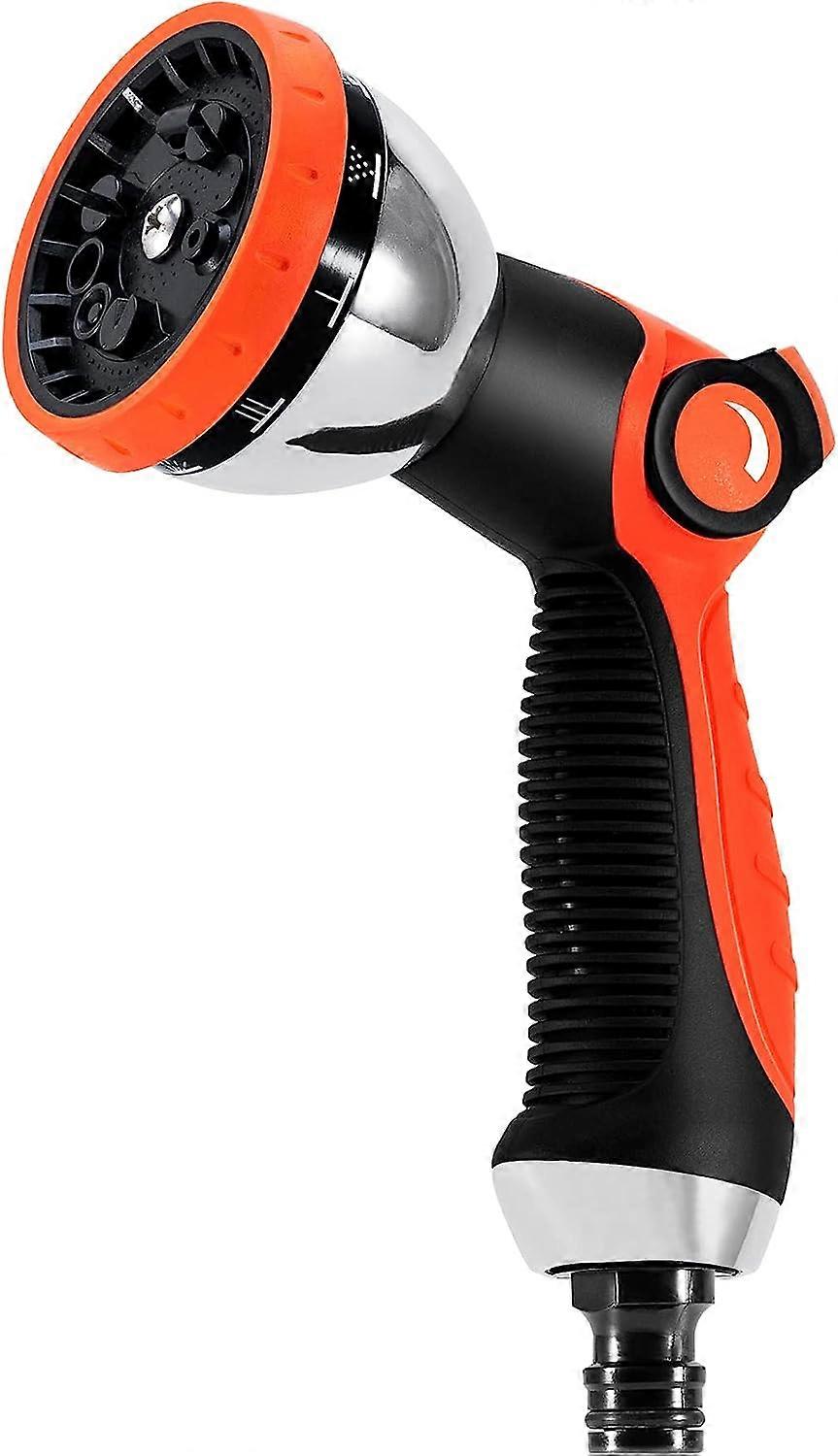 Garden Hose Pipe Spray Gun - 10 Adjustable Patterns Hose Head Heavy Duty Water Sprayer Nozzle