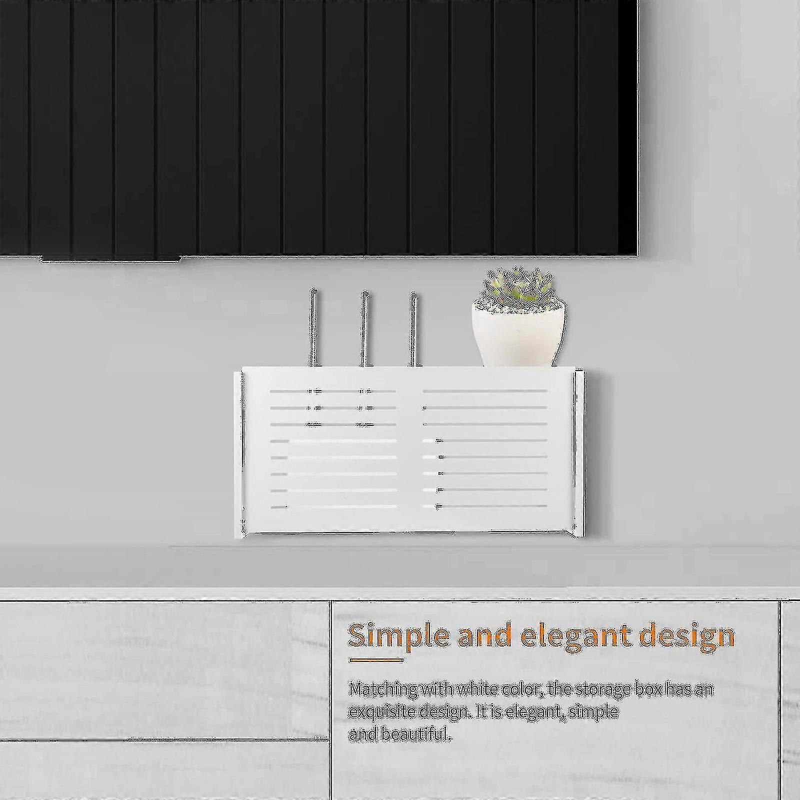 Wifi Router Stora Box Mounted Wireless Panel Shelf Home R ()