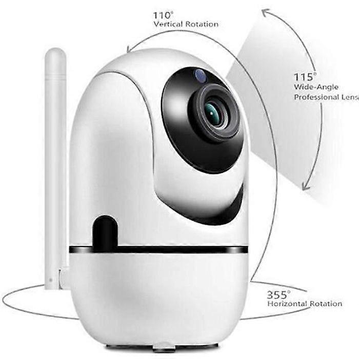Baby monitor video Wi-Fi camera HD video camera with automatic motion detector with night vision white