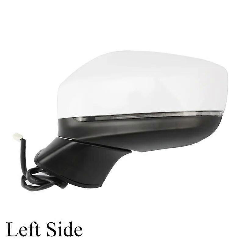 ZUK Exterior Side Back Up Wing Rearview Mirror For MAZDA CX5 CX8 2017-2020 8Pins Unpainted Heating Electronic Folding Signal LED