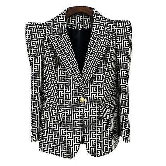 Women's Open Front Blazer Casual Long Sleeve Jacket