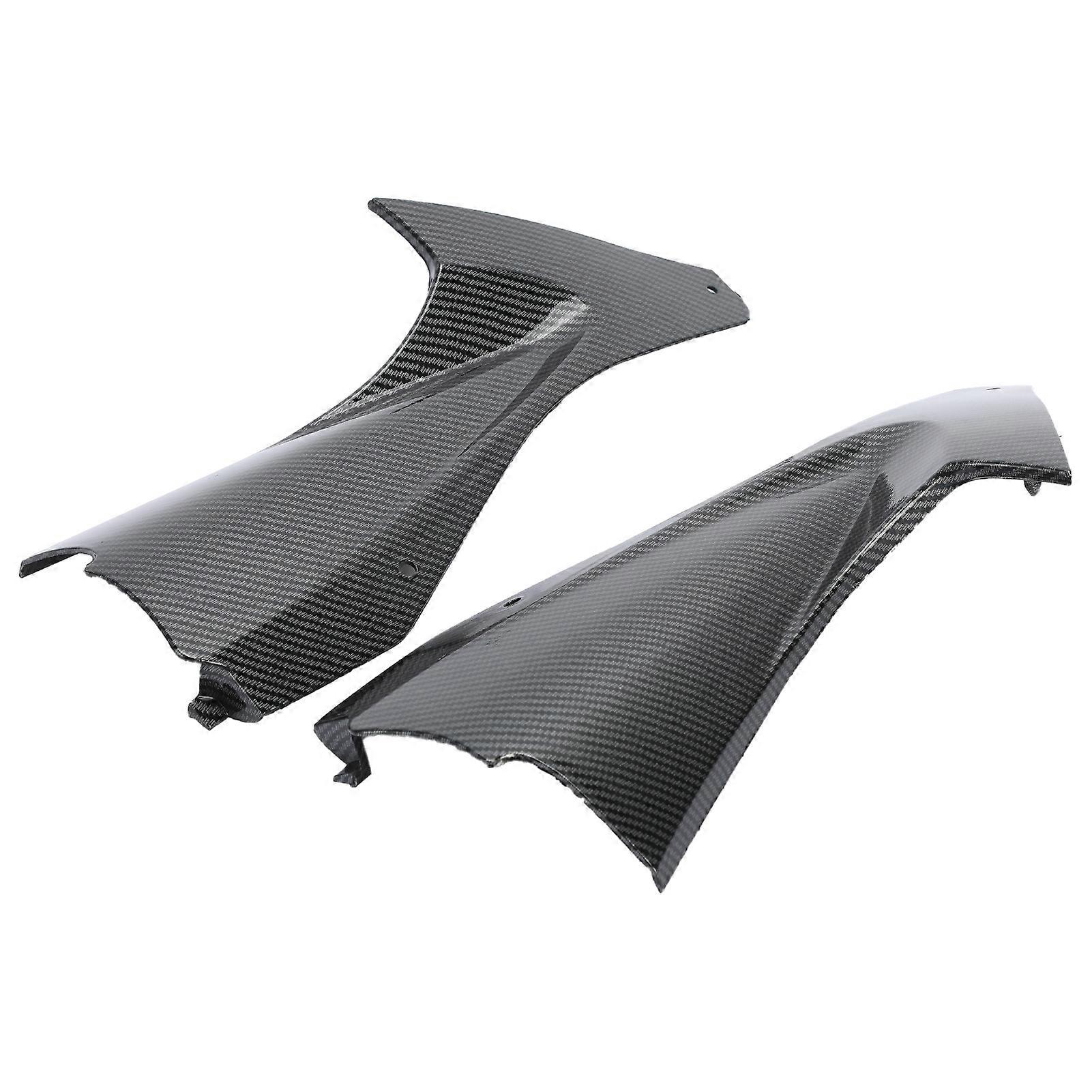 2Pcs Side Fairing Good Hardness Easy Installation Carbon Pattern Motorcycle Right Left Side Cowling Insert for Yamaha R6 2006