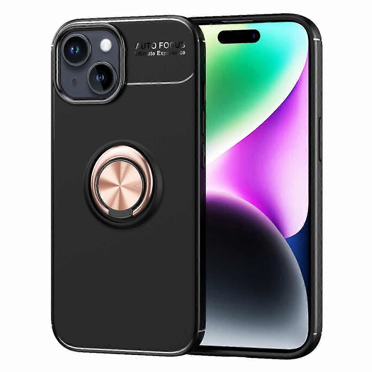 Ring Holder Kickstand Tpu Case For Iphone 15 Plus, Drop-proof Cell Phone Cover