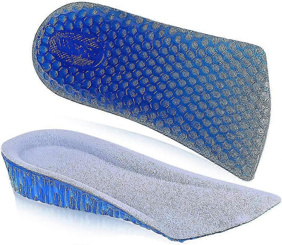 1 Pair Silicone Height Increasing Insole Heel Pads, Breathable Honeycomb Gel Insole, 3cm