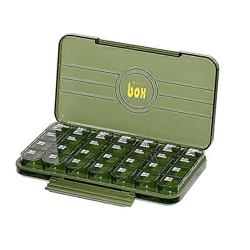 Pill Case Good Sealing Portable Moisture-proof Transparent Visible Weekly Pills Dispensing Storage Kit Organizer for Travel Qinhai
