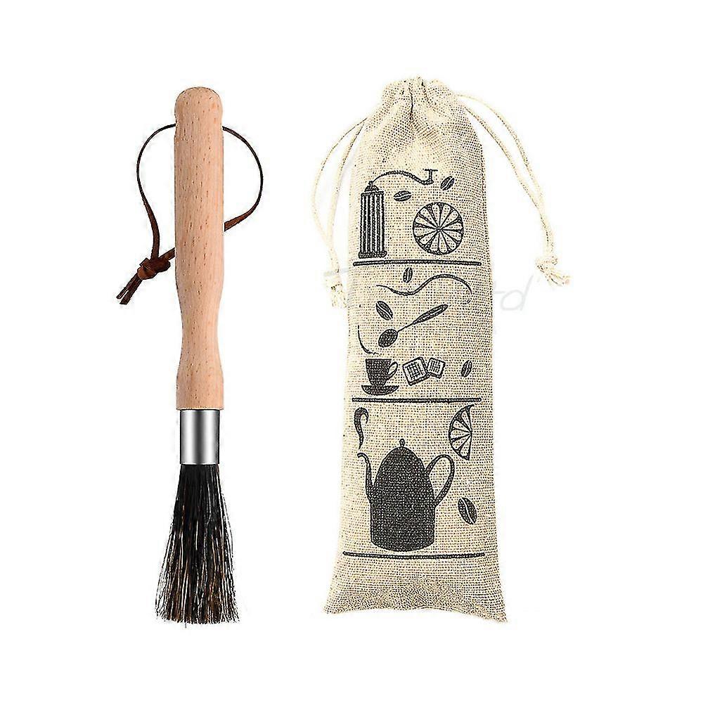 Cleaning Brush With Beech Wood Handle For Espresso Machine