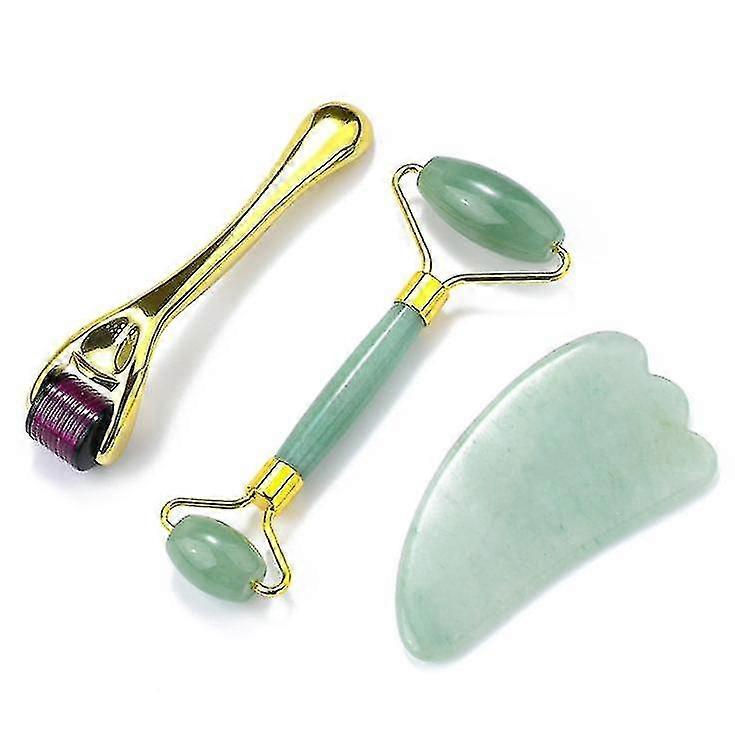 Women's Guasha Face Massager Jade Roller Set High Quality