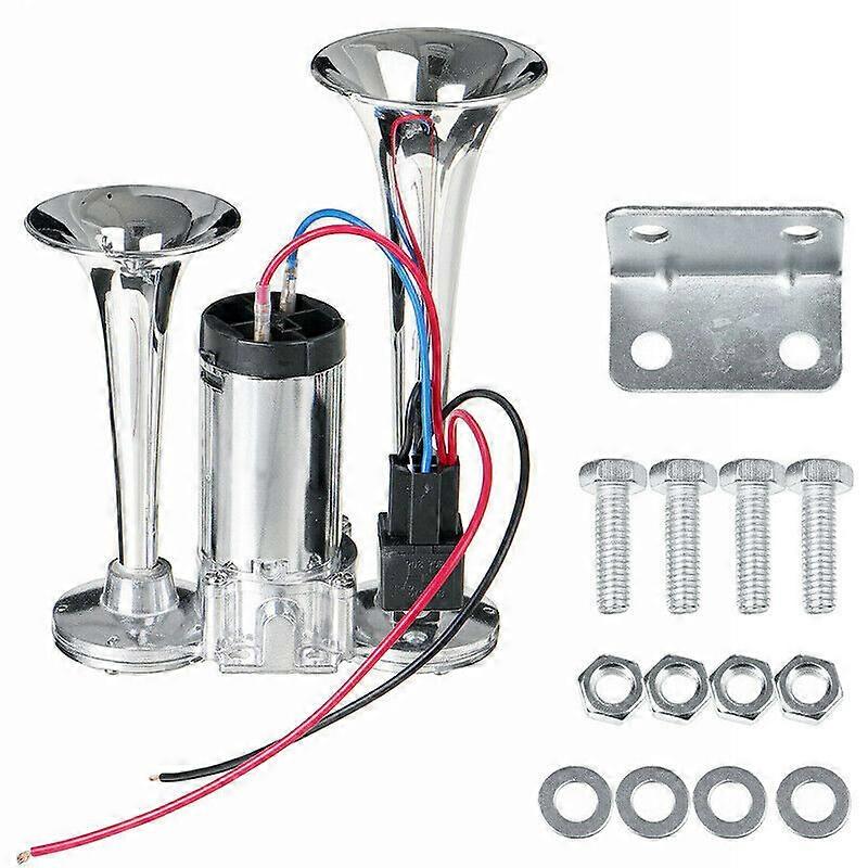 600DB 12V المزدوج البوق سيارة الهواء القرن المزدوج لهجة قارب شاحنة شاحنة قطار المتكلم