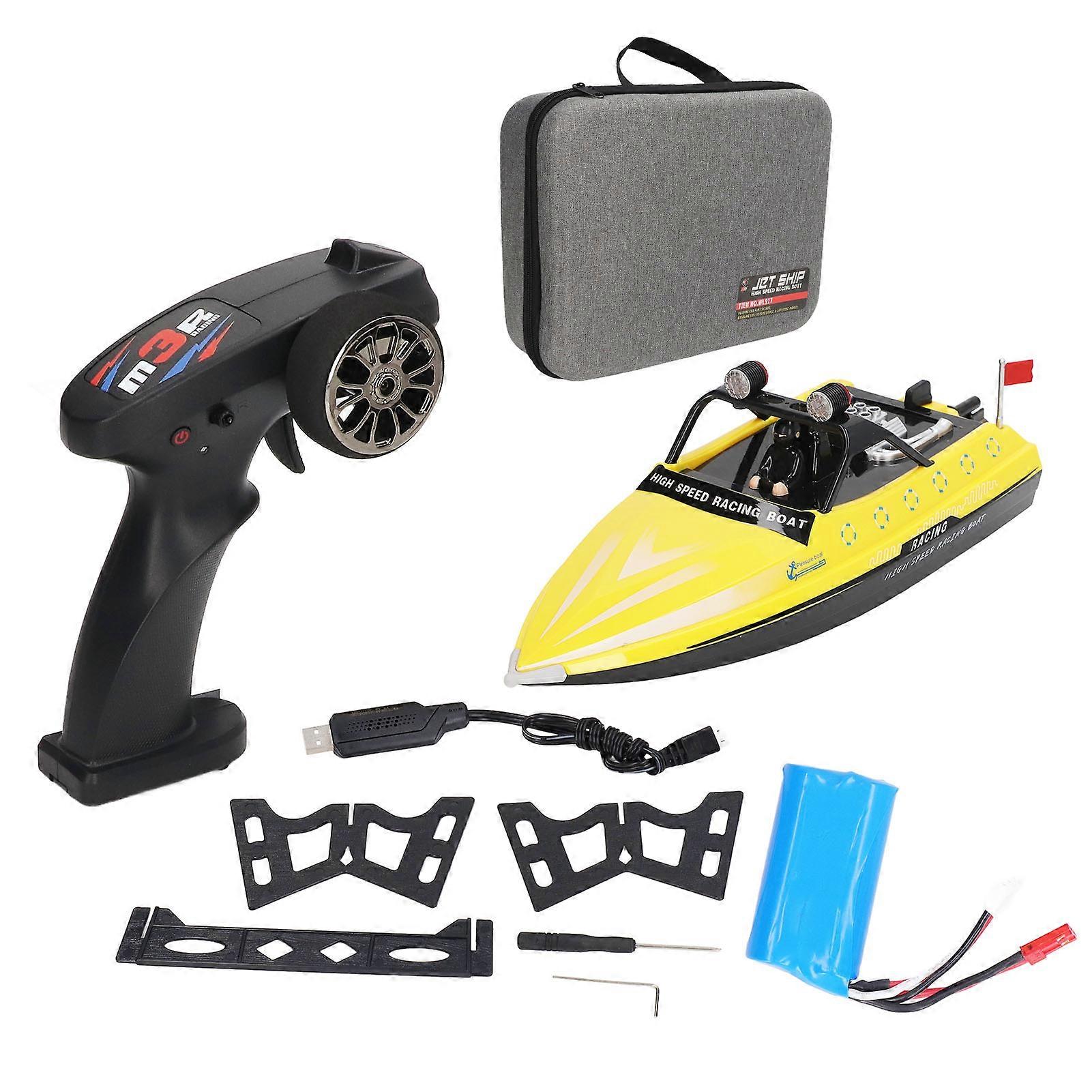 Spielzeug für Kinder Erwachsene Geschenke RC Boot Wiederaufladbar elektrisch Cool Aussehen Anti Kollision 80m Fernbedienung Boot für Erwachsene Kinder