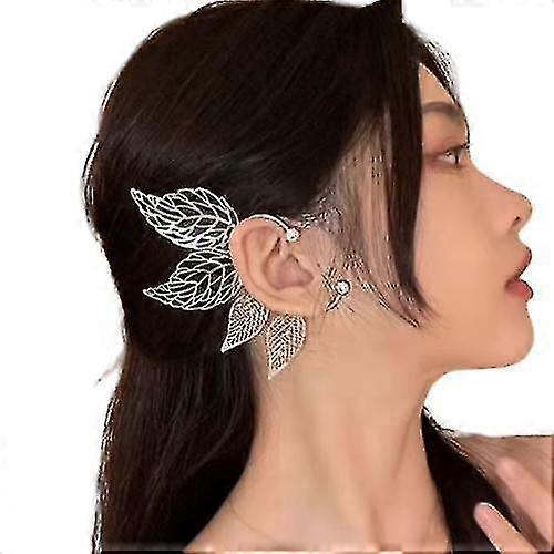 Elf Ear Cuffs Fairy Clip On Earrings Wing Cuff Wrap Earring
