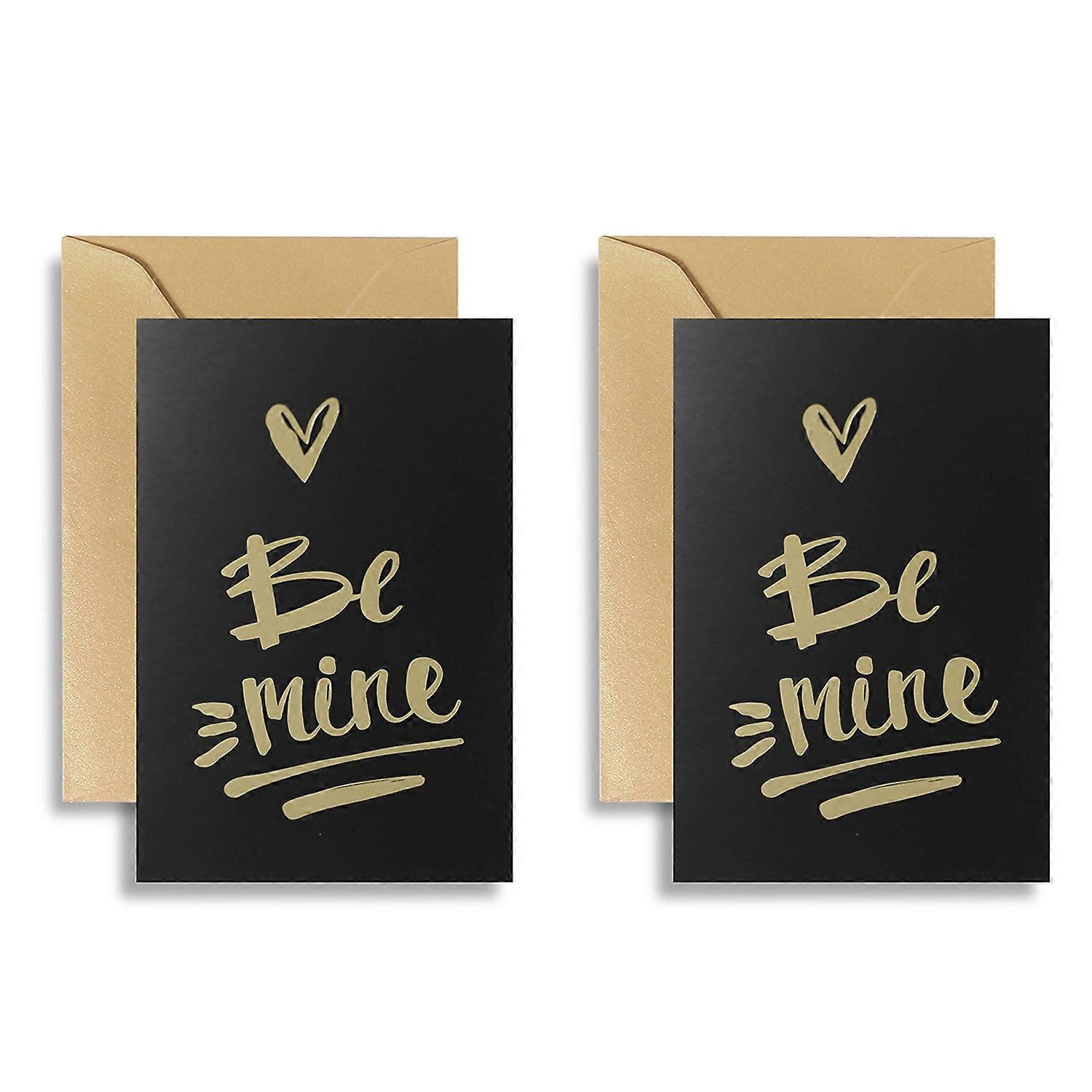 1 Set Valentine's Day Greeting Card Romantic DIY Greeting Cards Durable Folding Paper Gifts Card for