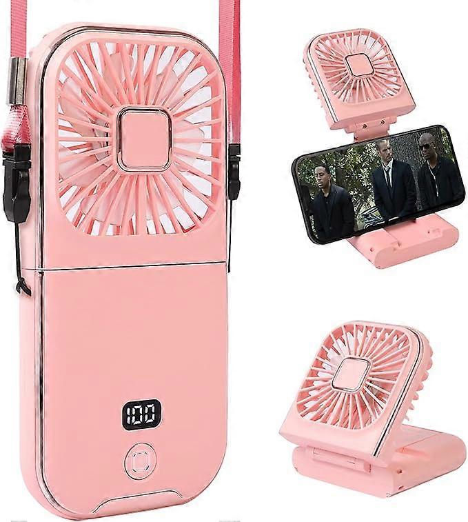 Portable digital display personal handheld fan