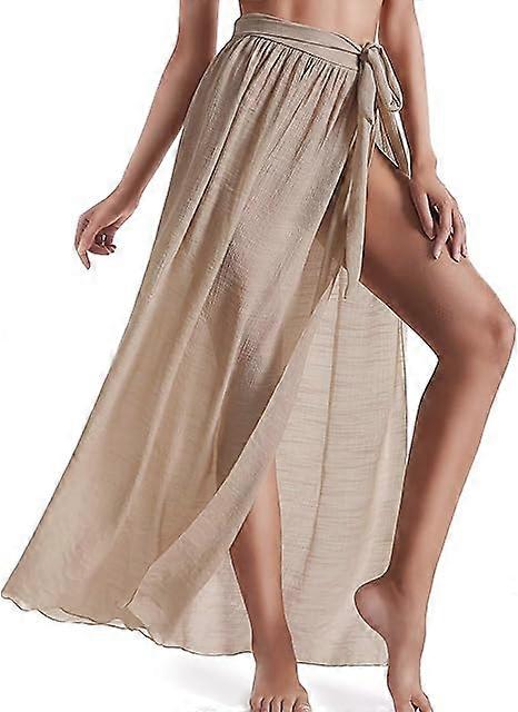 Women's semi-sheer swimsuit smock