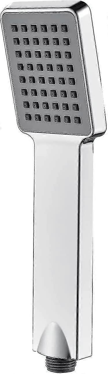 Square Hand Shower, Shower Head, Chrome, Silver