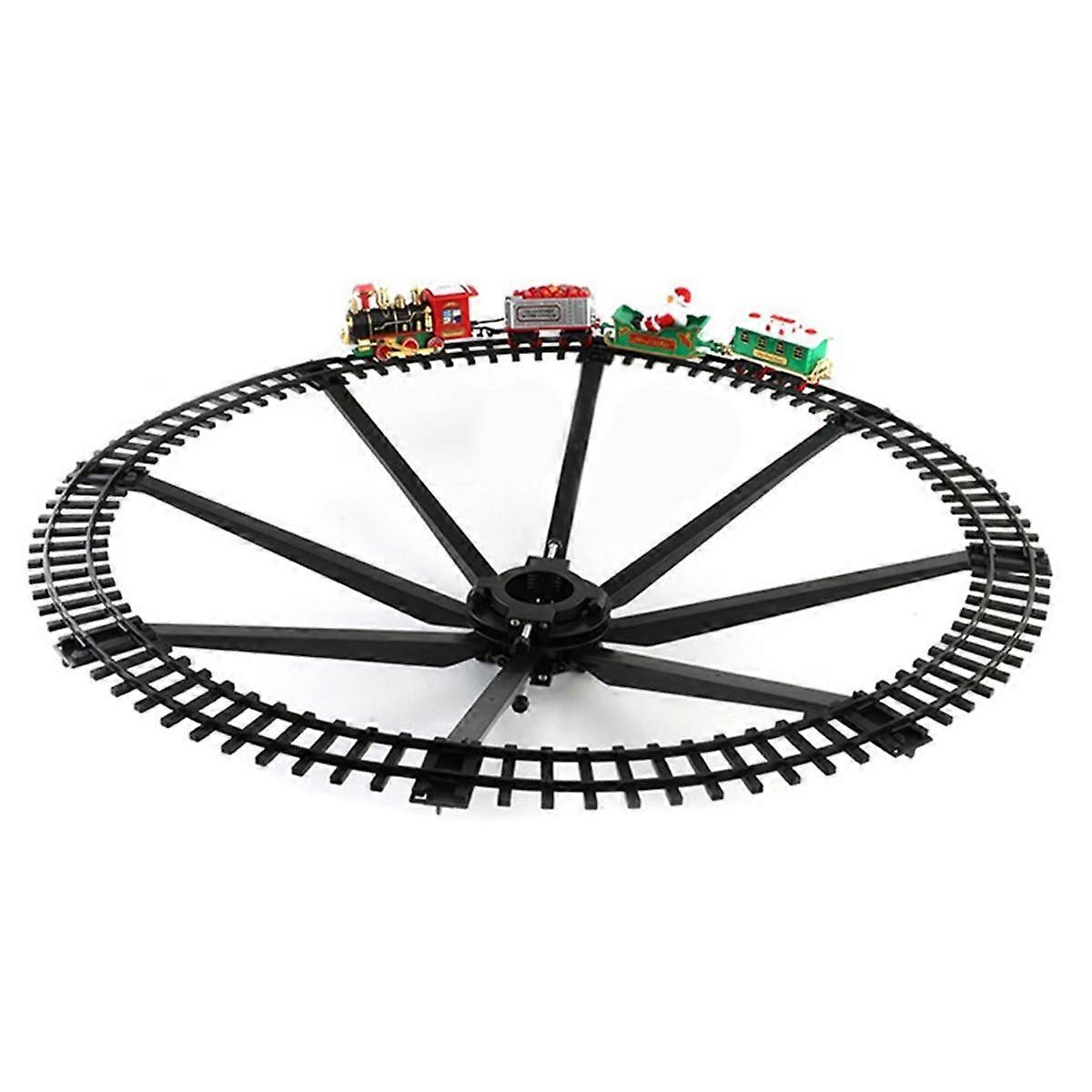 Christmas Train Set Railway Train Carriage Toy Christmas Train Tree Decoration Track Electric Toy C
