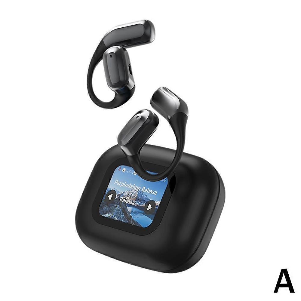 Wireless Bluetooth Headset Noise Reducing LED Color Screen Touch
