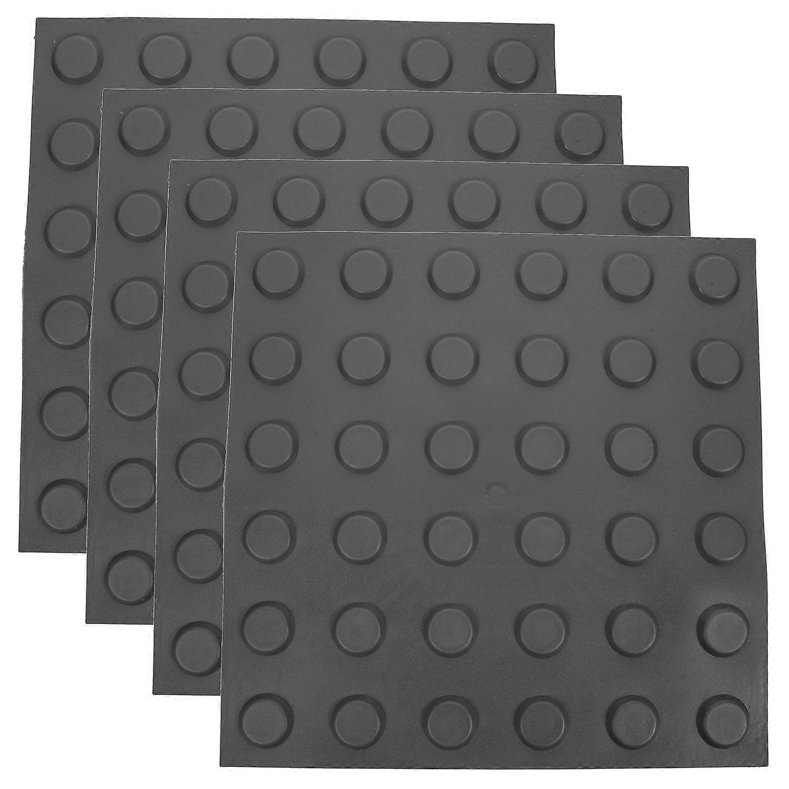 4 Sheets of Multifunctional Blind Bricks Practical Blind Boards Patio Sidewalk Boards Walkway Floor Stickers