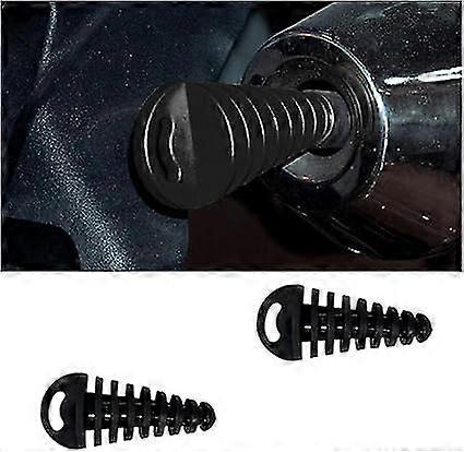 2 stk lyddemper eksos vaskeplugg, lyddemper eksos vaskeplugg, eksos lyddemper eksosrør socket universal gummi avløpsplugg (svart)