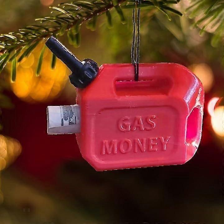 Gas Ornament, 2023 New Gas Ornament, Red Resin Tree Gas Ornament, Memorable Decoration