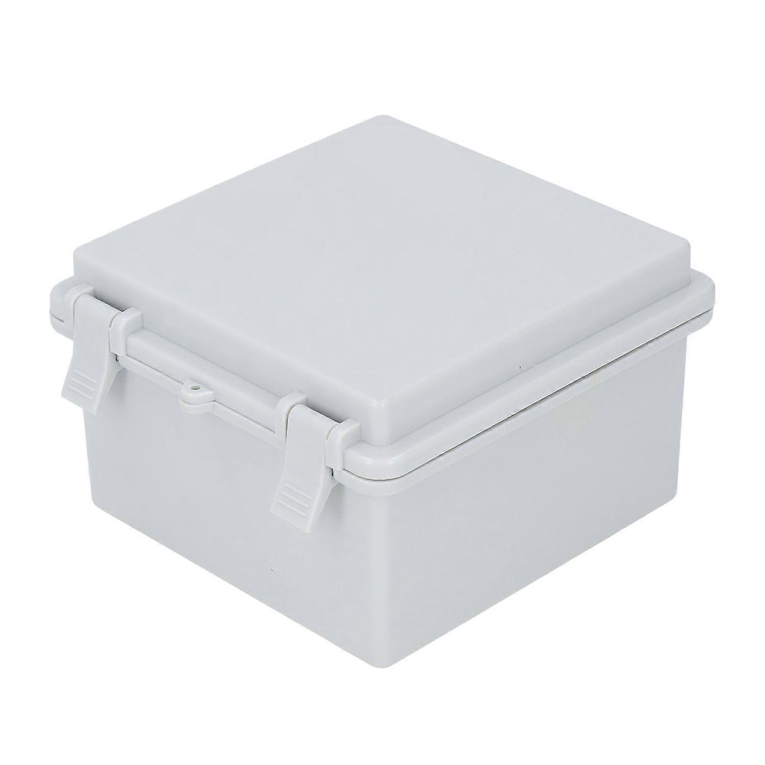 IP67 Waterproof Junction Box with Hinge Cover ABS Plastic Outdoor Electrical Project Box Gray