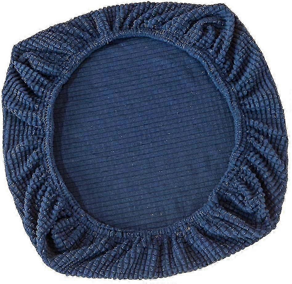 办公椅旋转椅旋转椅的拉伸套座椅套，深蓝色