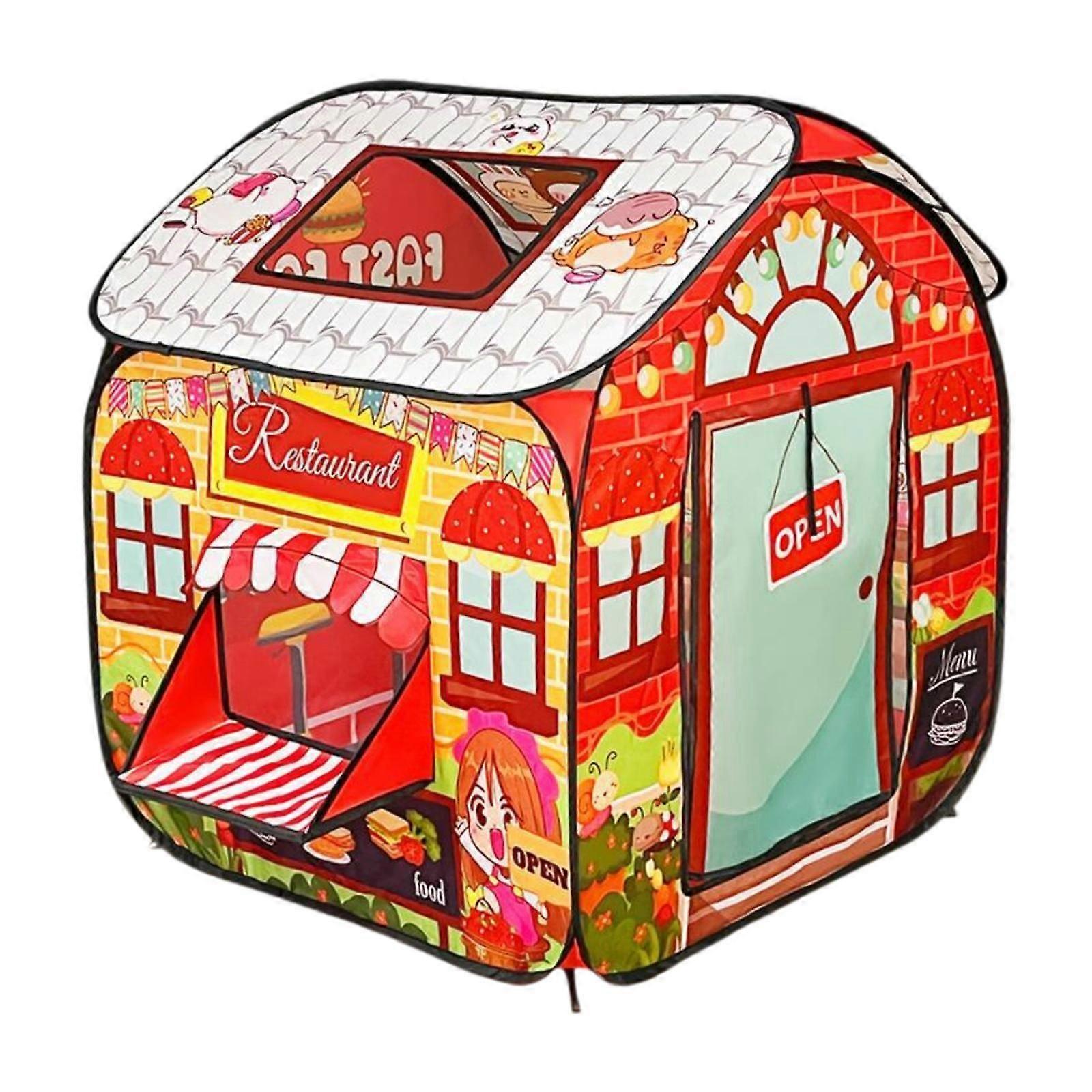 الأطفال يلعبون خيمة قابلة للطي الكرتون سهلة تجميع Teepee للأطفال المتنزهات