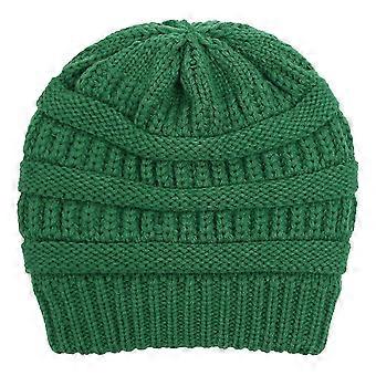 New Autumn And Winter Hat Ladies Protective Hairstyle Warm Wool Knitted Satin Hat