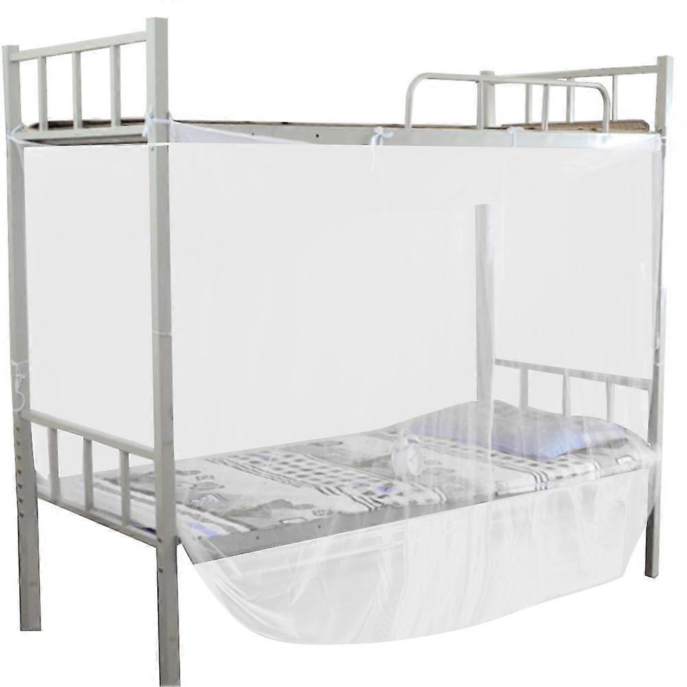 1 sheet 4 Corner Post Bed Canopy Mosquito Net Twin Full Queen Size Netting White(150x200x165cm)
