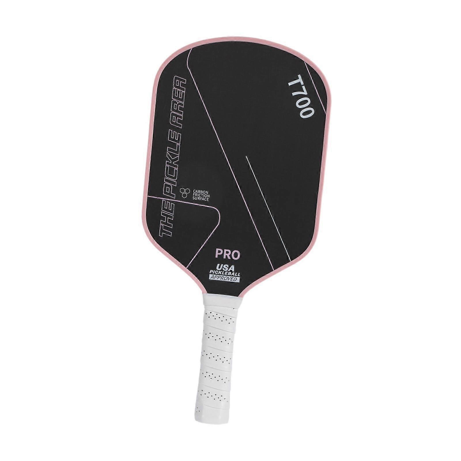 Pickleball Paddle με λαβή άνεσης επιφάνειας από ανθρακονήματα για ενήλικες που προπονούνται ροζ