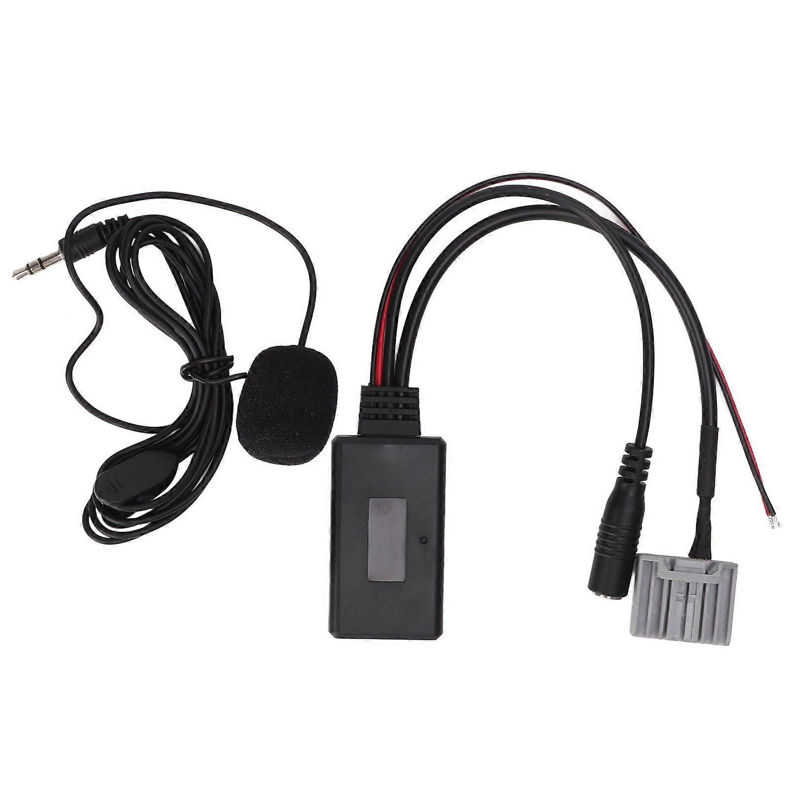 Bluetooth 5.0 Auxiliary Cable Microphone Adapter Kit for IOS 5 5C 5S 6 Plus Replacement for Civic 2006?2013