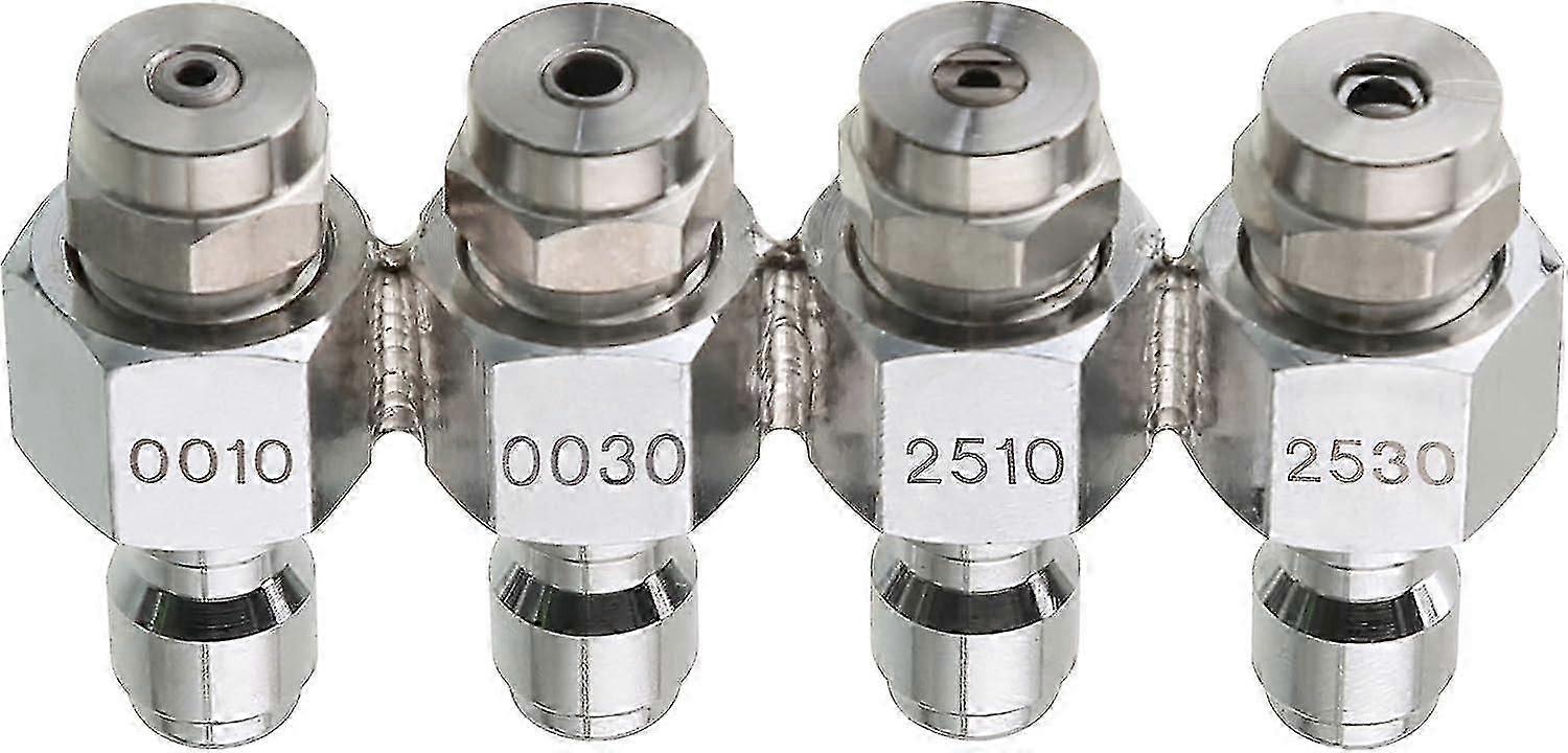 Pressure Washer Nozzle,downstream Nozzle Kit With 4 Way Tip Holder For Soft Wash,1/4in Quick Connect