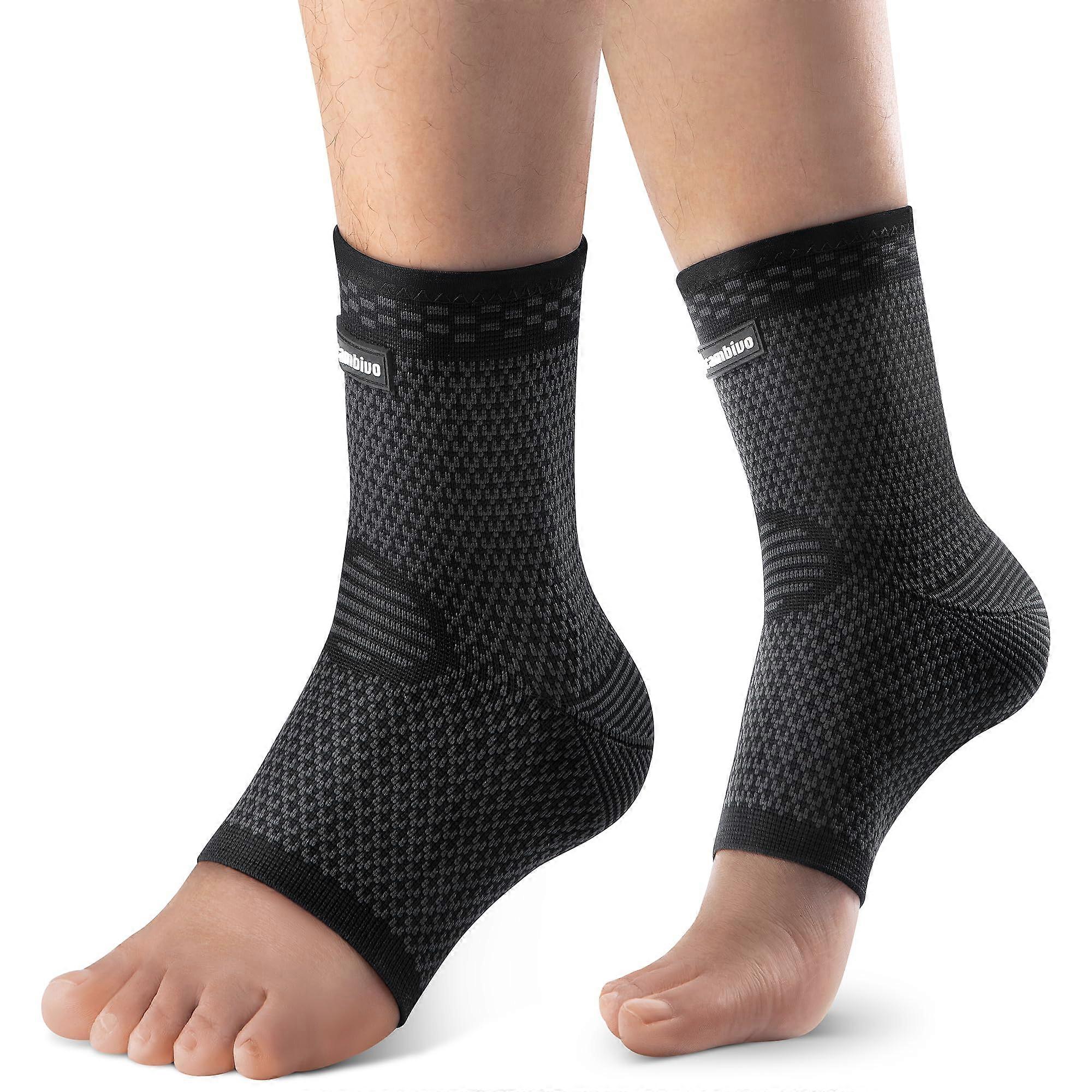 Compression Ankle Brace Pair for Basketball, X-Large Size, Breathable Material, Supportive Design