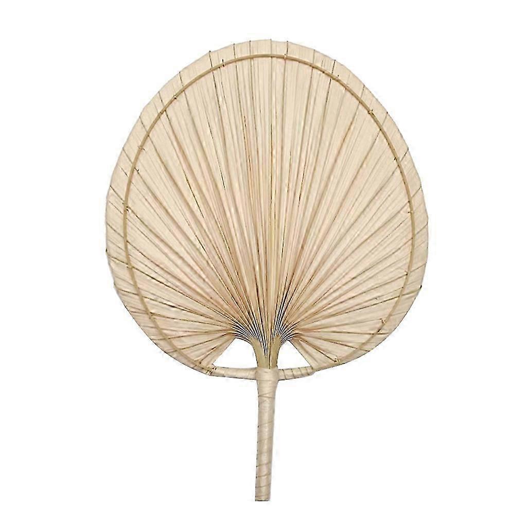 مروحة صيفية محمولة مصنوعة يدويا من الديكور - مروحة نسج يدوية لشاطئ الصيف - داخلي