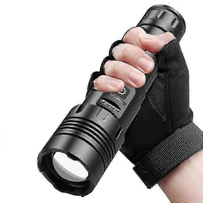 1000000 Lumens Super Bright LED Tactical Flashlight Rechargeable LED Work Light