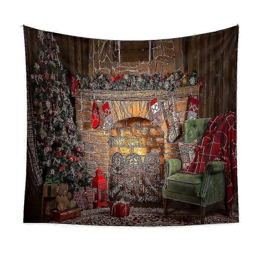 Jul tema Tapestrychristmas Design Liten vägghängande gobeläng väggfilt för sovrum sovsal vardagsrum