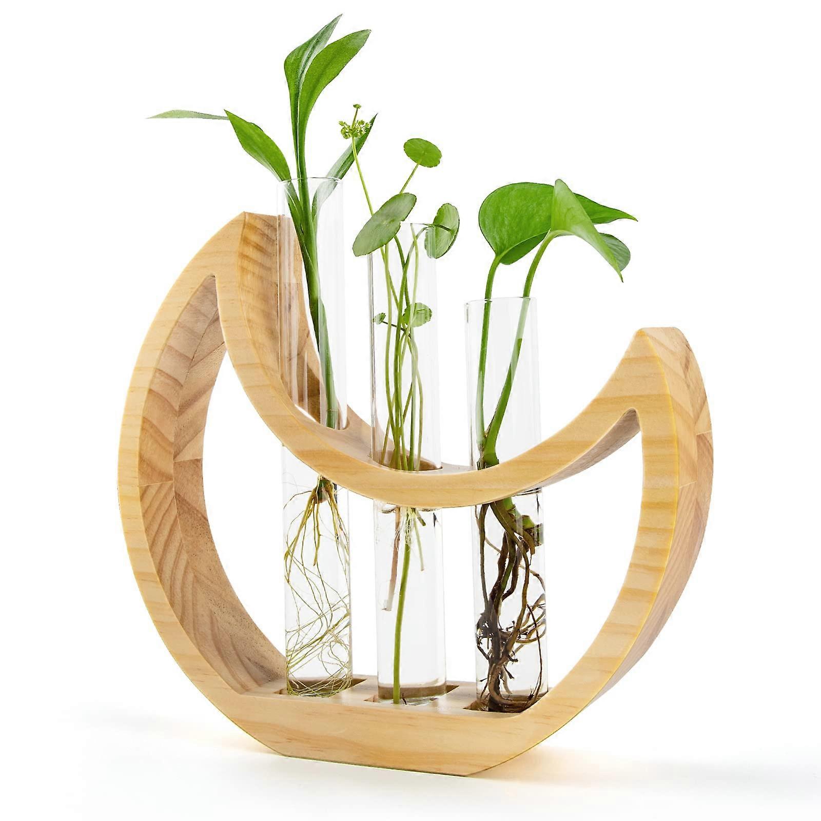 Crescent wall-mounted flower stand