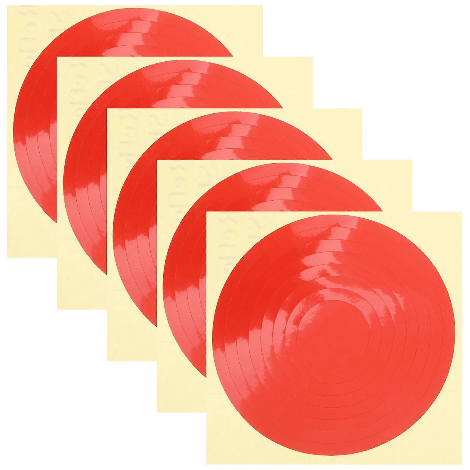 5 Sheets Pressure Gauge Decals Adhesive Pressure Gauge Stickers High And Low Pressure Gauge Indicator Decals