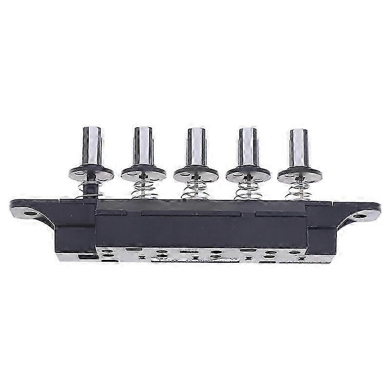 Five-position Plug-in Button Switch For Range Hood Five-position Silver Switch For Kitchen Hood 1pc