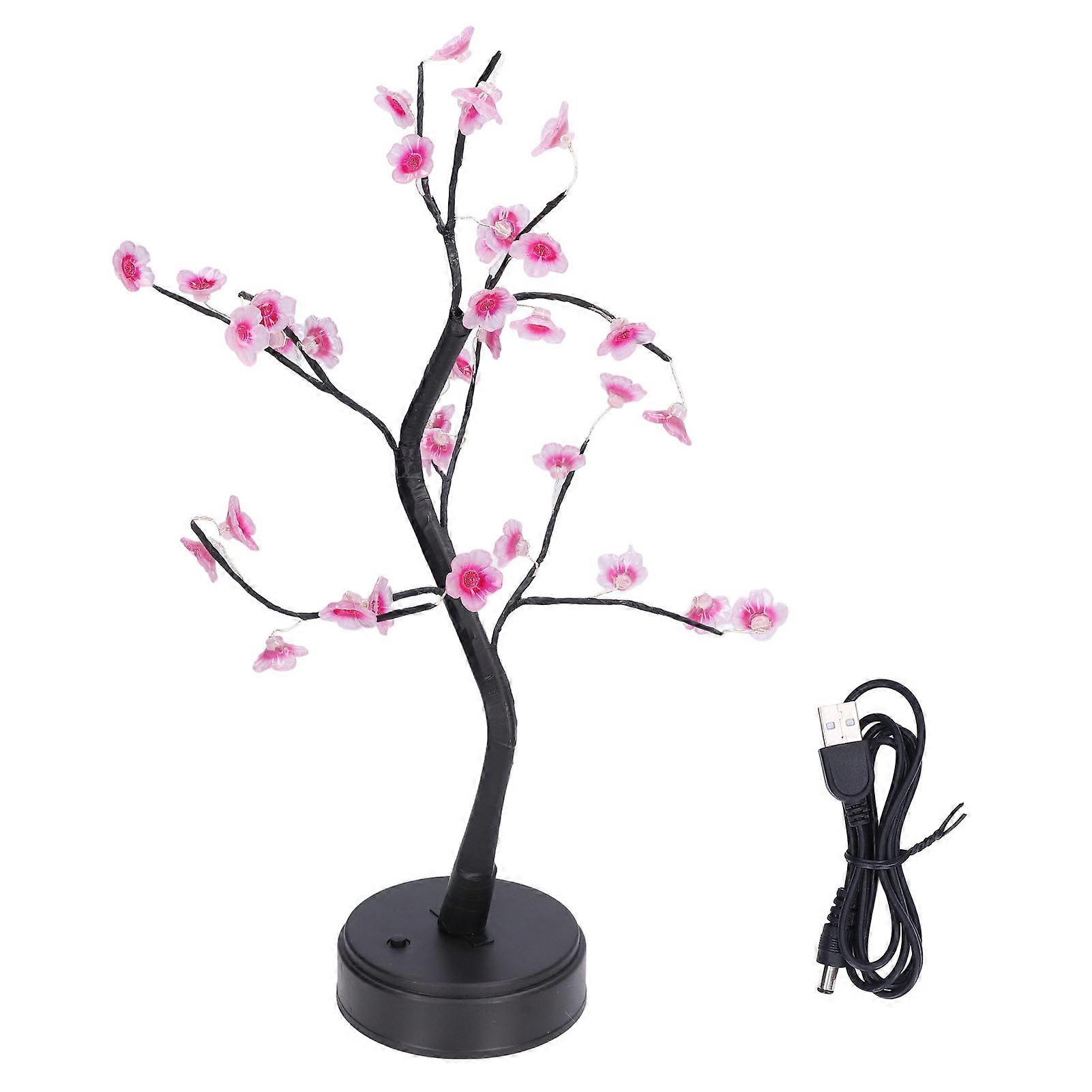 Artificial Tree Lamp Adjustable Branches Bonsai Style Exquisite Appearance LED Tree Lamp