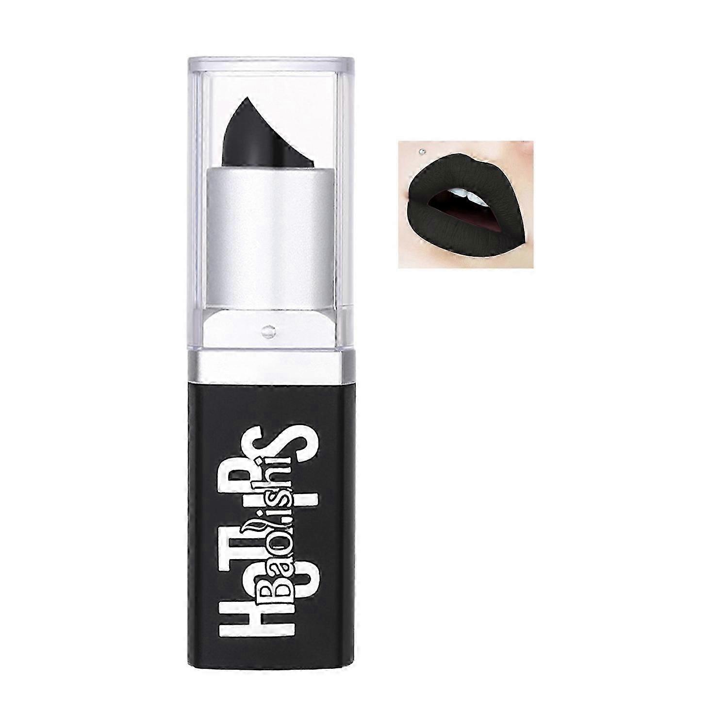 Black Lipstick Matte Pearlescent Non-stick Nourishing Long Lasting Waterproof Highly Pigmented Lip