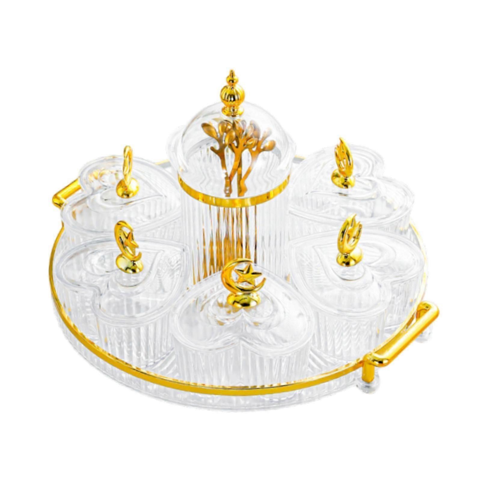 طبق فواكه مجففة مع شوك لوحة مقبلات الشمال للمطبخ منزل الزفاف واضح