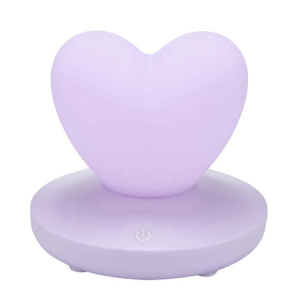 Lovely Heart Shape LED Night Light USB Charging Touch Switch Decoration Lamp