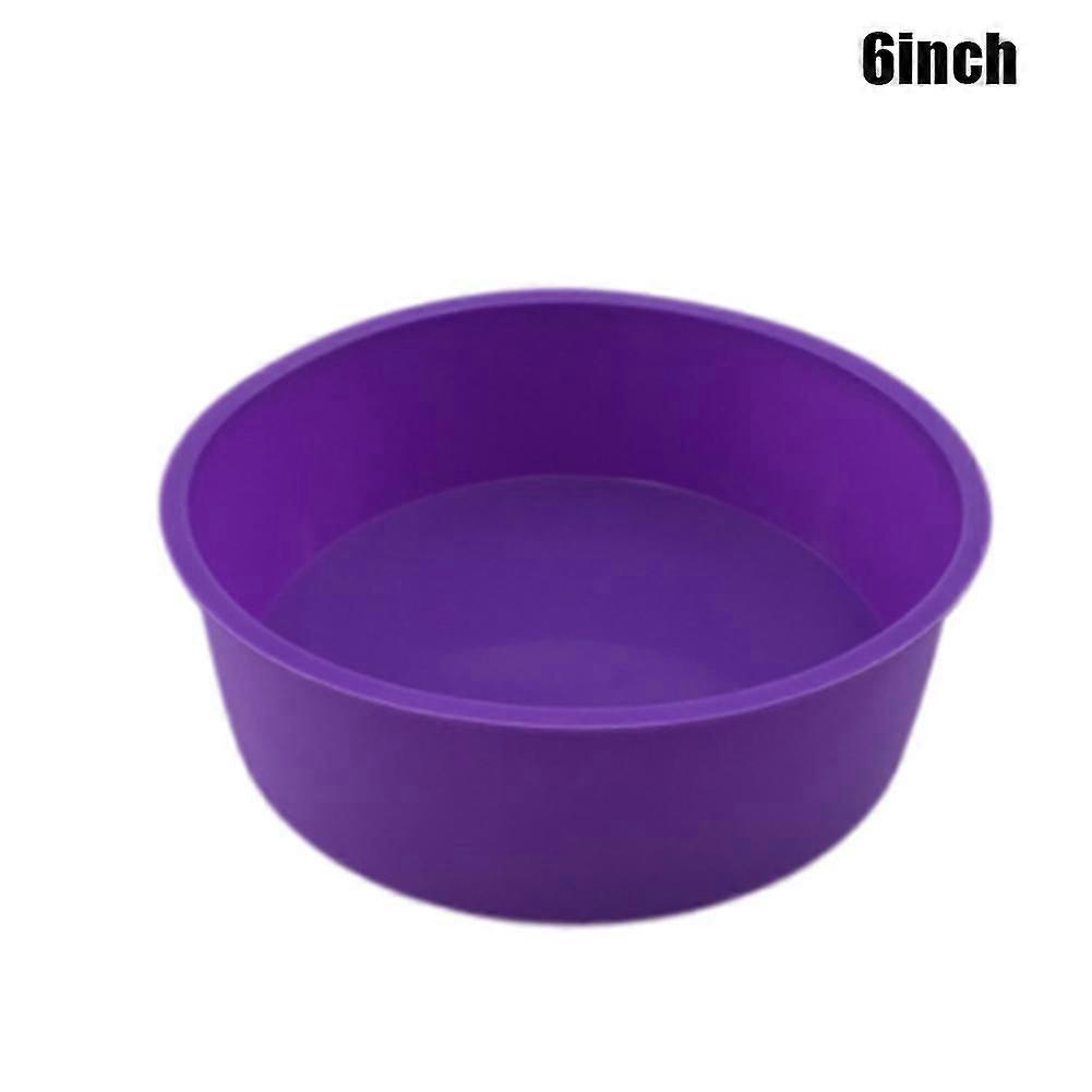 4/6/8 Inch Silicone Round Cake Pan Non-stick Baking Mould Bakeware Tray