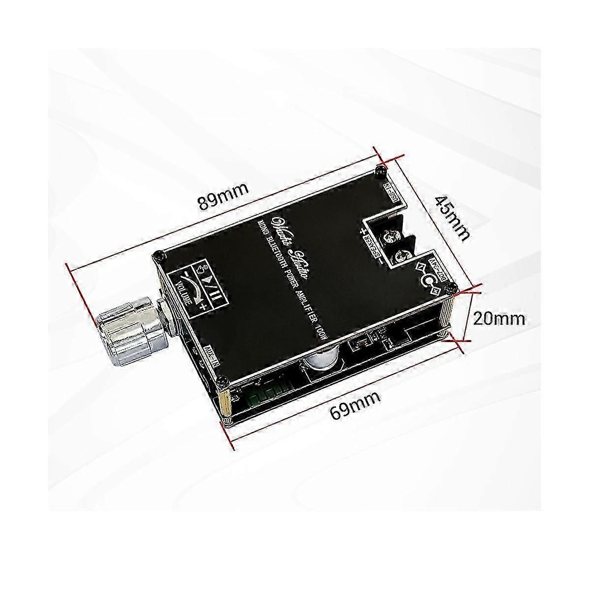 Mono 100W Bluetooth Audio Amplifier Board with TWS Box Function TPA3116D2 BT5.1 Stereo Audio Module
