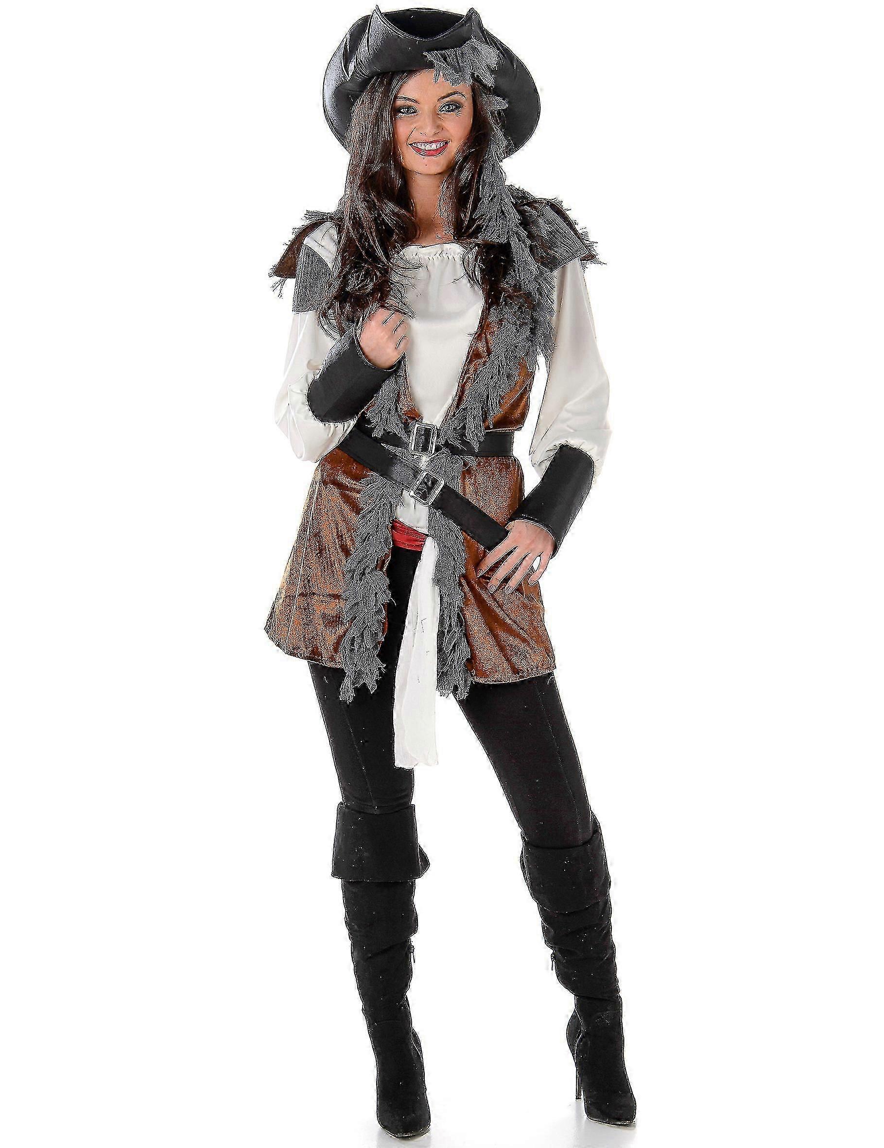 Pirate costume with women's vest