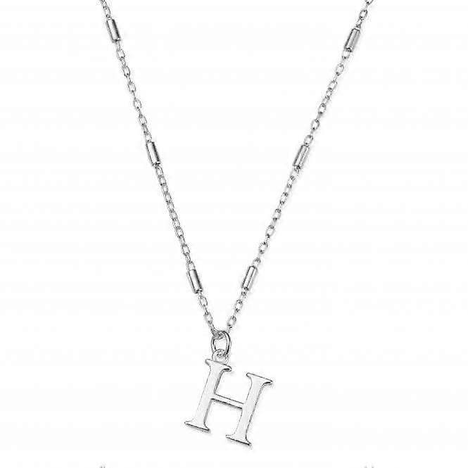 Iconica collana H in argento con iniziale SNCC4040H