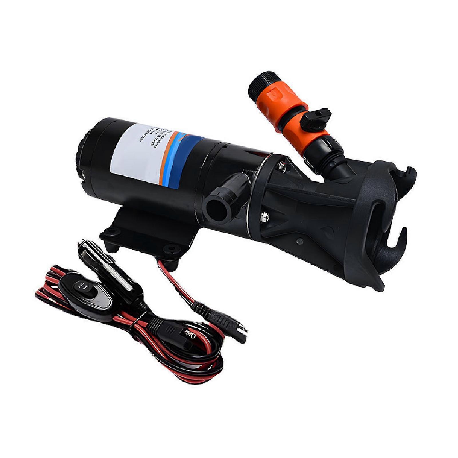 Αντλία Macerator για RV 12V αντλία λυμάτων αυτόματης πλήρωσης 3-ιντσών Διπλή ηλεκτρική αντλία λυμάτων λεπίδων τεσσάρων φύλλων 45L DC λεπίδα 45L για αυτοκινούμενο τροχόσπιτο RV Camper