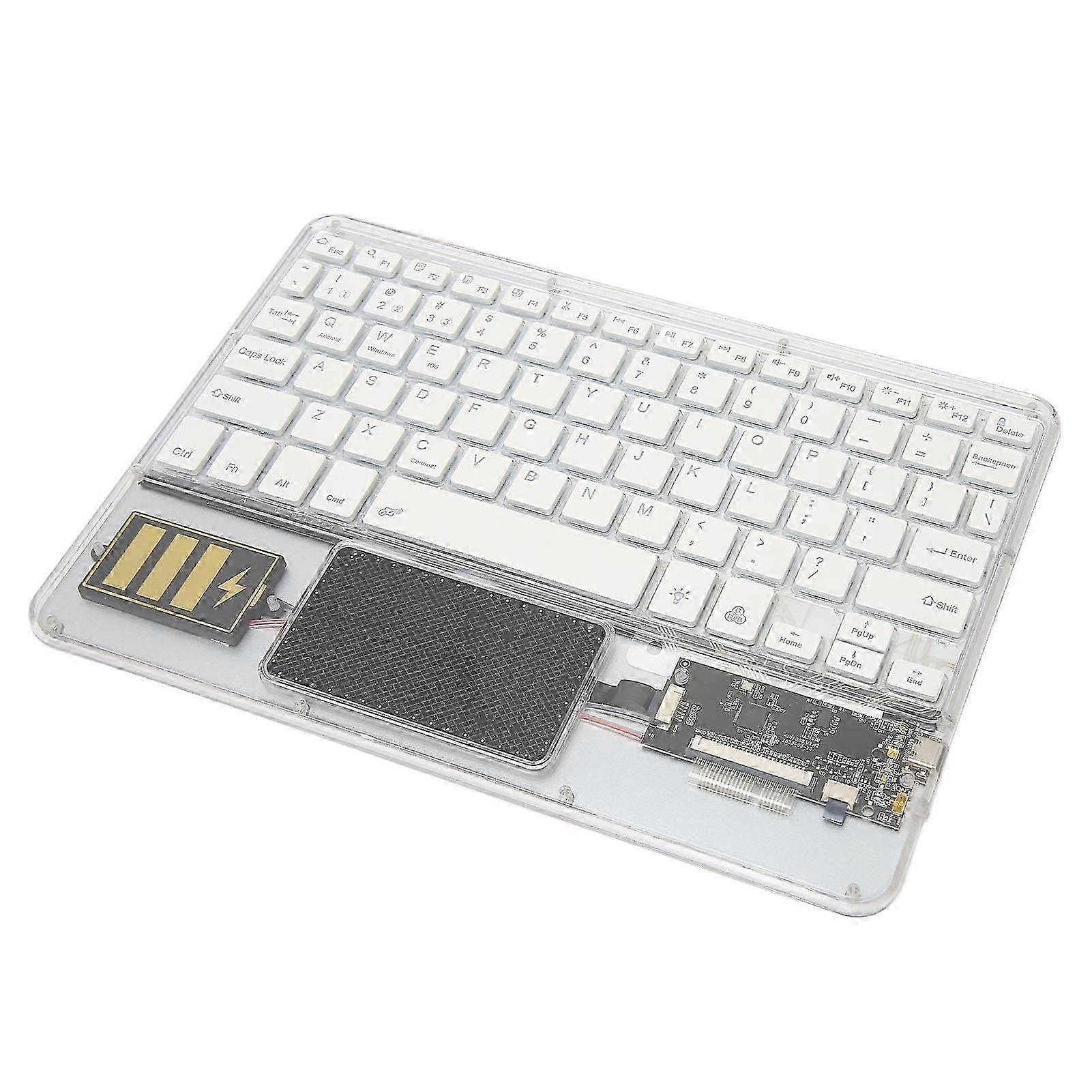 Wireless Bluetooth Keyboard Multifunctional Acrylic Keyboard for Windows for Android for IOS for Windows
