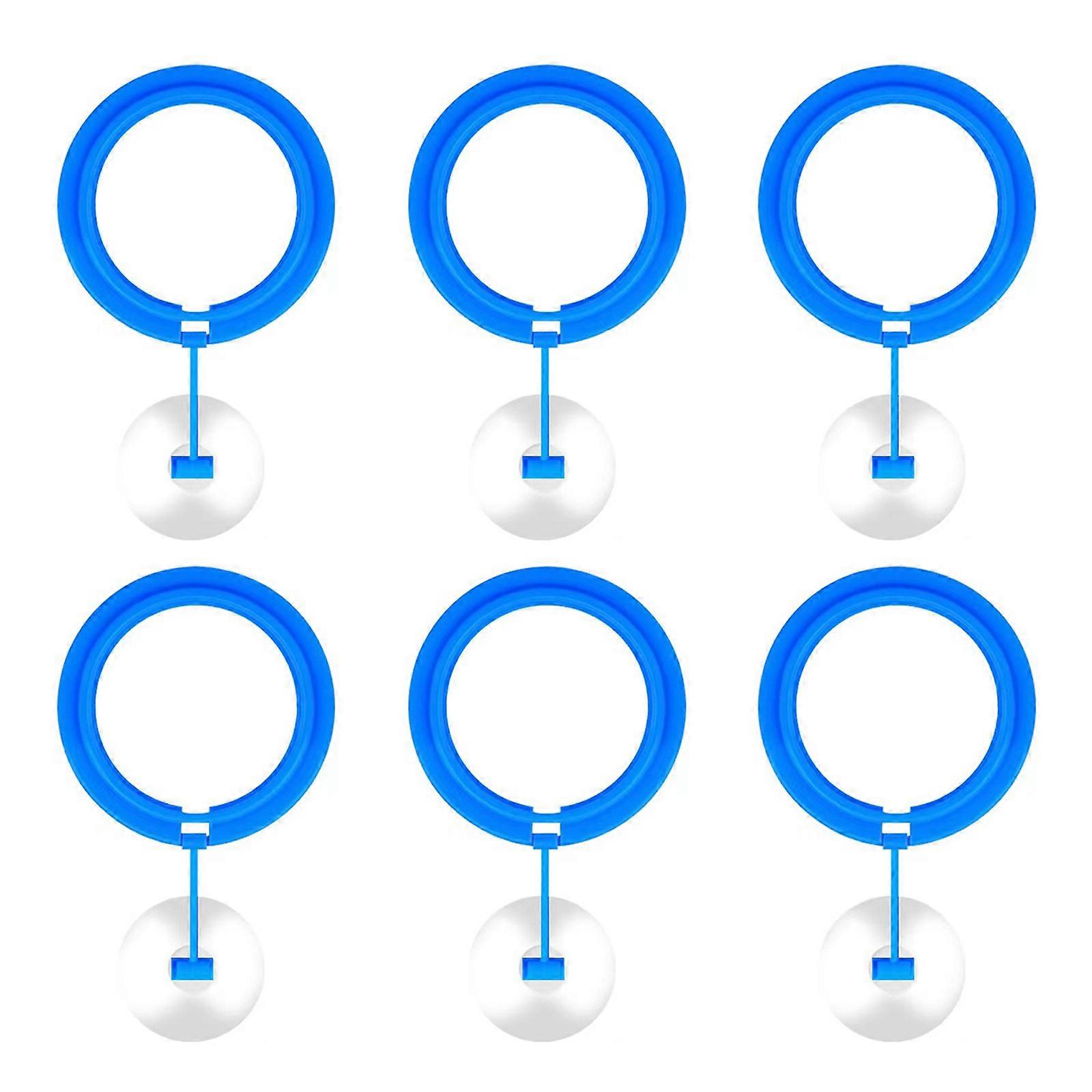 Fish Feeding Rings Safe Floating Food Feeders Circle with Suction Cup for Aquarium Easy to Install Square / Round Blue